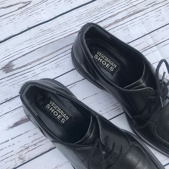 Vegan Vegetarian Shoes Klerk Kent black Oxford lace up dress shoes - Picture 7 of 11